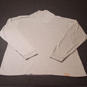 Emirates Long Sleeve Shawl Collar Shirt Gray Size L